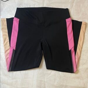 Active PINK Black and Pink Leggings